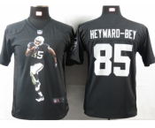 nike youth nfl jerseys oakland raiders #85 heyward-bey black[portrait fashion]