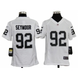 nike youth nfl jerseys oakland raiders #92 seymour white[nike]