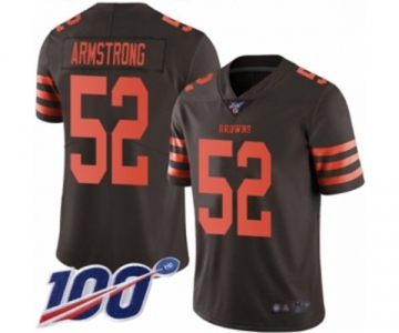 Youth Cleveland Browns #52 Ray-Ray Armstrong Limited Brown Rush Vapor Untouchable 100th Season Football Jersey