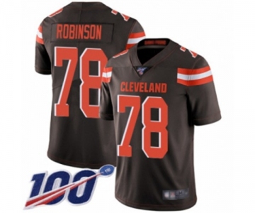 Youth Cleveland Browns #78 Greg Robinson Brown Team Color Vapor Untouchable Limited Player 100th Season Football Jersey