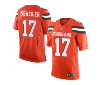 Youth Nike Cleveland Browns #17 Brock Osweiler Limited Orange Alternate NFL Jersey