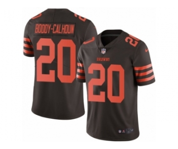 Youth Nike Cleveland Browns #20 Briean Boddy-Calhoun Limited Brown Rush NFL Jersey