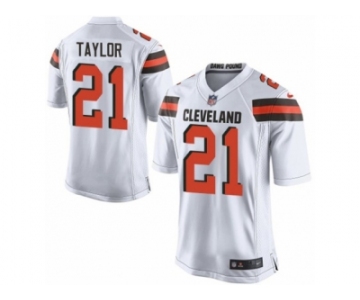 Youth Nike Cleveland Browns #21 Jamar Taylor Game White NFL Jersey