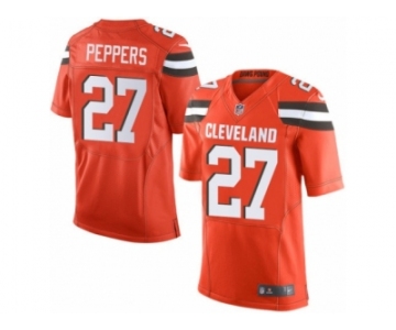 Youth Nike Cleveland Browns #27 Jabrill Peppers Limited Orange Alternate NFL Jerseys