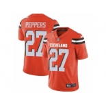 Youth Nike Cleveland Browns #27 Jabrill Peppers Vapor Untouchable Limited Orange Alternate NFL Jersey