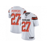 Youth Nike Cleveland Browns #27 Jabrill Peppers Vapor Untouchable Limited White NFL Jersey