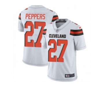 Youth Nike Cleveland Browns #27 Jabrill Peppers Vapor Untouchable Limited White NFL Jersey