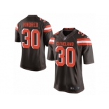 Youth Nike Cleveland Browns #30 Derrick Kindred Limited Brown Team Color NFL Jersey