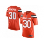 Youth Nike Cleveland Browns #30 Derrick Kindred Limited Orange Alternate NFL Jersey