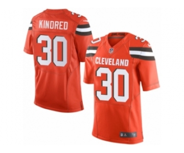 Youth Nike Cleveland Browns #30 Derrick Kindred Limited Orange Alternate NFL Jersey