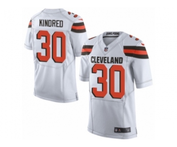 Youth Nike Cleveland Browns #30 Derrick Kindred Limited White NFL Jersey