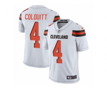 Youth Nike Cleveland Browns #4 Britton Colquitt Vapor Untouchable Limited White NFL Jersey