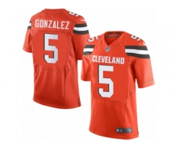 Youth Nike Cleveland Browns #5 Zane Gonzalez Limited Orange Alternate NFL Jersey