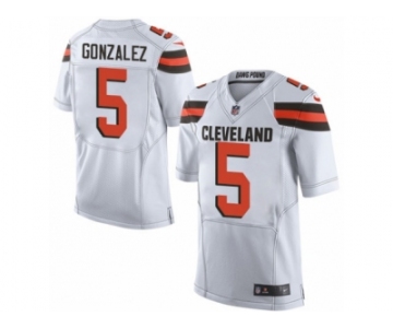 Youth Nike Cleveland Browns #5 Zane Gonzalez Limited White NFL Jersey