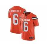 Youth Nike Cleveland Browns #6 Baker Mayfield Orange Alternate Stitched NFL Vapor Untouchable Limited Jersey