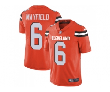 Youth Nike Cleveland Browns #6 Baker Mayfield Orange Alternate Stitched NFL Vapor Untouchable Limited Jersey