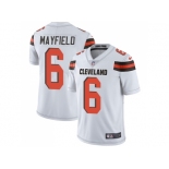 Youth Nike Cleveland Browns #6 Baker Mayfield White Stitched NFL Vapor Untouchable Limited Jersey