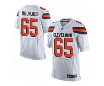 Youth Nike Cleveland Browns #65 Larry Ogunjobi Limited White NFL Jersey