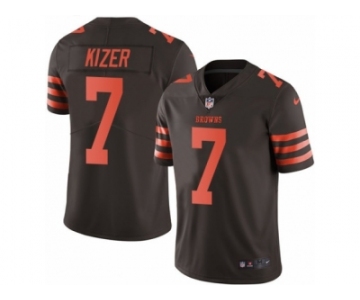 Youth Nike Cleveland Browns #7 DeShone Kizer Limited Brown Rush NFL Jersey