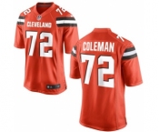 Youth Nike Cleveland Browns #72 Shon Coleman Orange Alternate NFL Jersey