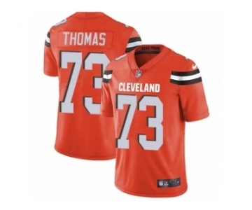 Youth Nike Cleveland Browns #73 Joe Thomas Vapor Untouchable Limited Orange Alternate NFL Jersey