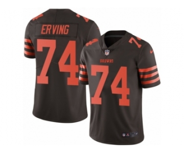 Youth Nike Cleveland Browns #74 Cameron Erving Limited Brown Rush NFL Jersey