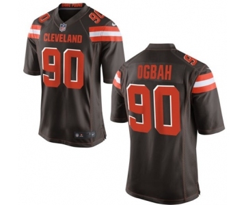 Youth Nike Cleveland Browns #90 Emmanuel Ogbah Brown Team Color NFL Jersey