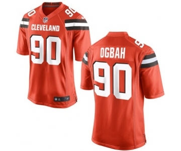 Youth Nike Cleveland Browns #90 Emmanuel Ogbah Orange Alternate NFL Jersey