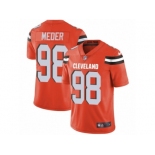 Youth Nike Cleveland Browns #98 Jamie Meder Vapor Untouchable Limited Orange Alternate NFL Jersey