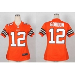 nike women nfl jerseys cleveland browns #12 gordon orange[nike][gordon]