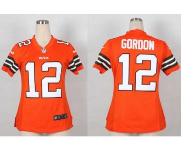 nike women nfl jerseys cleveland browns #12 gordon orange[nike][gordon]