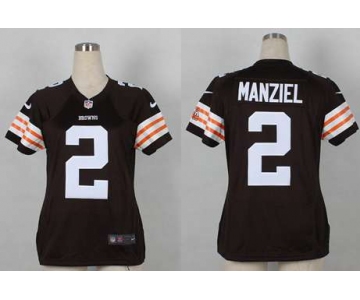 nike women nfl jerseys cleveland browns #2 manziel brown[nike]