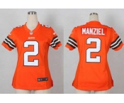 nike women nfl jerseys cleveland browns #2 manziel orange[nike]