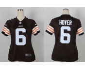 nike women nfl jerseys cleveland browns #6 hoyer brown[nike]