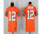 nike youth nfl jerseys cleveland browns #12 gordon orange[nike][gordon]