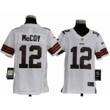 nike youth nfl jerseys cleveland browns #12 mccoy white[nike]