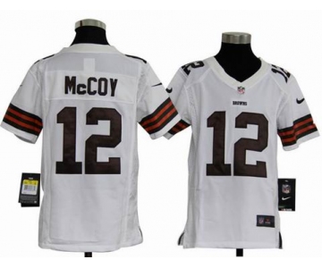 nike youth nfl jerseys cleveland browns #12 mccoy white[nike]