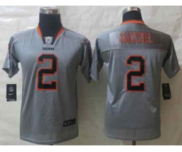 nike youth nfl jerseys cleveland browns #2 manziel grey[Elite lights out]