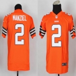 nike youth nfl jerseys cleveland browns #2 manziel orange[nike]