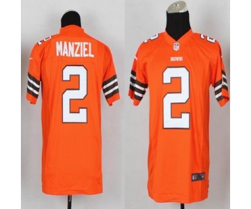 nike youth nfl jerseys cleveland browns #2 manziel orange[nike]