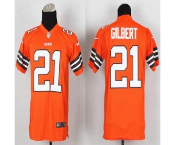 nike youth nfl jerseys cleveland browns #21 gilbert orange[nike]