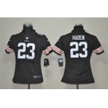 nike youth nfl jerseys cleveland browns #23 joe haden brown[nike]