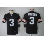 nike youth nfl jerseys cleveland browns #3 weeden brown[nike limited]