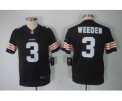 nike youth nfl jerseys cleveland browns #3 weeden brown[nike limited]