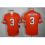 nike youth nfl jerseys cleveland browns #3 weeden orange[nike limited]