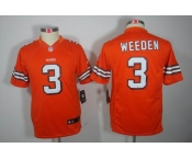 nike youth nfl jerseys cleveland browns #3 weeden orange[nike limited]