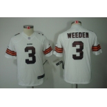 nike youth nfl jerseys cleveland browns #3 weeden white[nike limited]