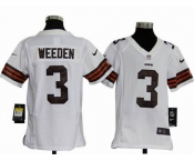 nike youth nfl jerseys cleveland browns #3 weeden white[nike]