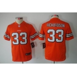 nike youth nfl jerseys cleveland browns #33 richardson orange[nike limited]