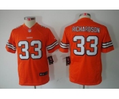 nike youth nfl jerseys cleveland browns #33 richardson orange[nike limited]